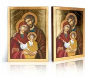 Ikony i obrazy sakralne - Ikona religijna Święta Rodzina - miniaturka - grafika 1