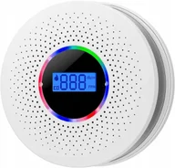 Czujniki czadu, dymu, gazu - CZUJNIK CZADU I DYMU 2w1 detektor tlenku węgla LCD certyfikowany ALARM X 2 - miniaturka - grafika 1