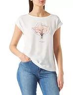 Koszulki i topy damskie - s.Oliver BLACK LABEL T-shirt damski, white placed print, 36 - miniaturka - grafika 1
