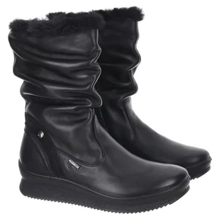 Botki damskie wodoodporne Imac 456848 1400/011 BLACK/BLACK 36 - Botki damskie - miniaturka - grafika 1