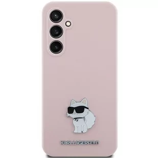 Etui Karl Lagerfeld KLHCS23FESMHCNPP Samsung Galaxy S23 FE Silicone Choupette Metal Pin różowy/pink - Etui i futerały do telefonów - miniaturka - grafika 4