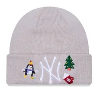 Czapki damskie - Czapka zimowa niemowlęca NEW ERA NYY Infant Festive Cuff Knit Beanie - miniaturka - grafika 1