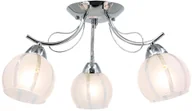 Lampy sufitowe - Chromowana lampa sufitowa z kloszami 8732/3 8C z serii FARO  - miniaturka - grafika 1