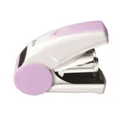 Zszywacze biurowe - TETIS Zszywacz Mini zszywacz GV080-FB Biało-fioletowy WIKR-047300 WIKR-047300 - miniaturka - grafika 1