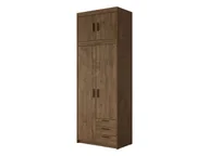 Szafy - Szafa dwudrzwiowa Elena 2D3S + nadstawka, Dąb Sonoma - miniaturka - grafika 1