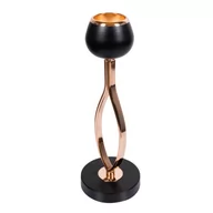 Świeczniki - Świecznik metalowy 35 cm czarno-złoty - miniaturka - grafika 1