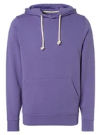 Bluzy męskie - Nils Sundström Męska bluza z kapturem Mężczyźni Materiał dresowy lila jednolity, XL - miniaturka - grafika 1