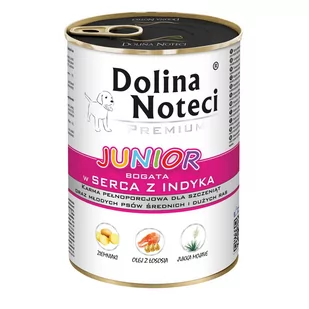 Dolina Noteci Premium Junior Małe rasy serca indyka i wątróbka gęsi 400 g - Mokra karma dla psów - miniaturka - grafika 2