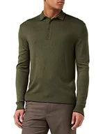 Swetry męskie - United Colors of Benetton sweter męski, Zielony 35A, L - miniaturka - grafika 1