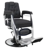 Fotele fryzjerskie - Fotel fryzjerski barberski hydrauliczny do salonu fryzjerskiego barber shop Barberking w 24H - miniaturka - grafika 1