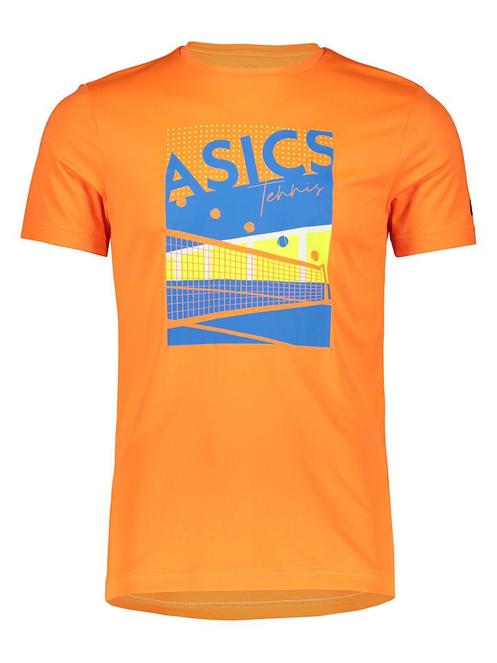 asics Koszulka funkcyjna w kolorze pomarańczowym
