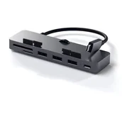 Huby USB - Satechi SATECHI ALUMINUM CLAMP HUB PRO USB-C Space Gray | iMac 2017 / iMac Pro ST-TCIMHM - miniaturka - grafika 1