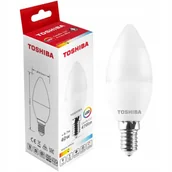 Żarówki LED - Żarówka Led E14 C37 4.7W 40W 470lm 3000K Ciepła 220° Mleczna Toshiba - miniaturka - grafika 1