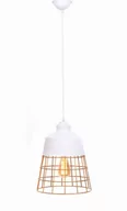 Lampy sufitowe - Lumina Deco Deco LAMPA WISZĄCA INDUSTRIALNA LOFT BIAŁA BAGSY - miniaturka - grafika 1