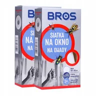 Moskitiery - 2x MOSKITIERA SIATKA NA OKNO BROS 1,3 x 1,5m BIAŁA - miniaturka - grafika 1