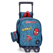 Plecaki - Marvel Spiderman Denim Mały plecak z Wózek Niebieski 21 x 25 x 10 cm Poliester 5,25 l - miniaturka - grafika 1