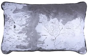 Szara poduszka mapa Gra o tron - Kołdry i poduszki dla dzieci - miniaturka - grafika 1