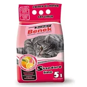 Żwirek dla kotów - Benek Super Cytrusowa Świeżość (różowy) 5L 14929 - miniaturka - grafika 1
