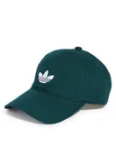 Czapki męskie - adidas Czapka z daszkiem adicolor Classic Trefoil JZ4929 Zielony - miniaturka - grafika 1