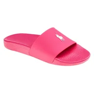 Klapki i japonki damskie - Damskie Klapki POLO RALPH LAUREN TPU/EVA-POLO SLIDE-SN-SLI 809892945003 – Różowy - miniaturka - grafika 1