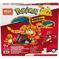 Klocki - MEGA Pokemon, Ewolucja Charmandera, klocki, 313 elementów - miniaturka - grafika 1