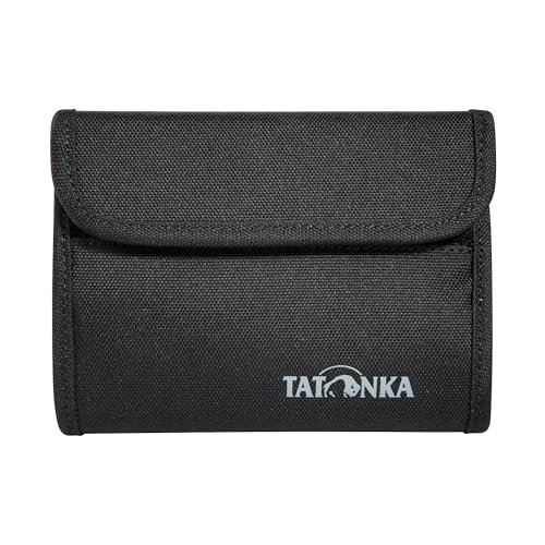 Tatonka Euro Wallet RFID B – portfel z blokadą RFID z atestem TÜV – zapewnia miejsce na 4 karty kredytowe – z okienkiem, kieszenią na monety i dodatkową kieszenią na zamek błyskawiczny – chroni przed