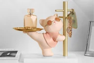 Biżuteria - akcesoria - Stojak Na Biżuterię Kot Z Tacką I Wieszakiem 29x27x15 CM Organizer - miniaturka - grafika 1