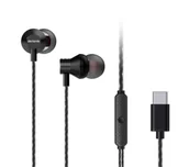 Słuchawki - Aiwa ESTM-50USB-C/BK Czarny - miniaturka - grafika 1