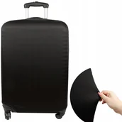 Walizki - Pokrowiec na walizkę Sillar czarny rozmiar L - miniaturka - grafika 1
