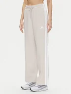Spodnie sportowe damskie - adidas Spodnie dresowe Essentials 3-Stripes JW9215 Beżowy Regular Fit - miniaturka - grafika 1