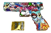 Zabawki militarne - Pistolet na Kulki ŻELOWE Pistolety GLOCK Karabin Kolorowy  Wzory Gun - miniaturka - grafika 1