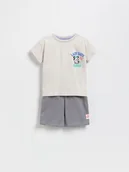 Bluzki dla niemowląt - Reserved - Komplet Mickey Mouse - beżowy - miniaturka - grafika 1