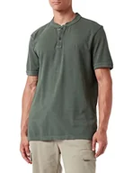 Koszulki męskie - Camel Active Męska Koszulka Polo, Zielony Leaf Green, M - miniaturka - grafika 1