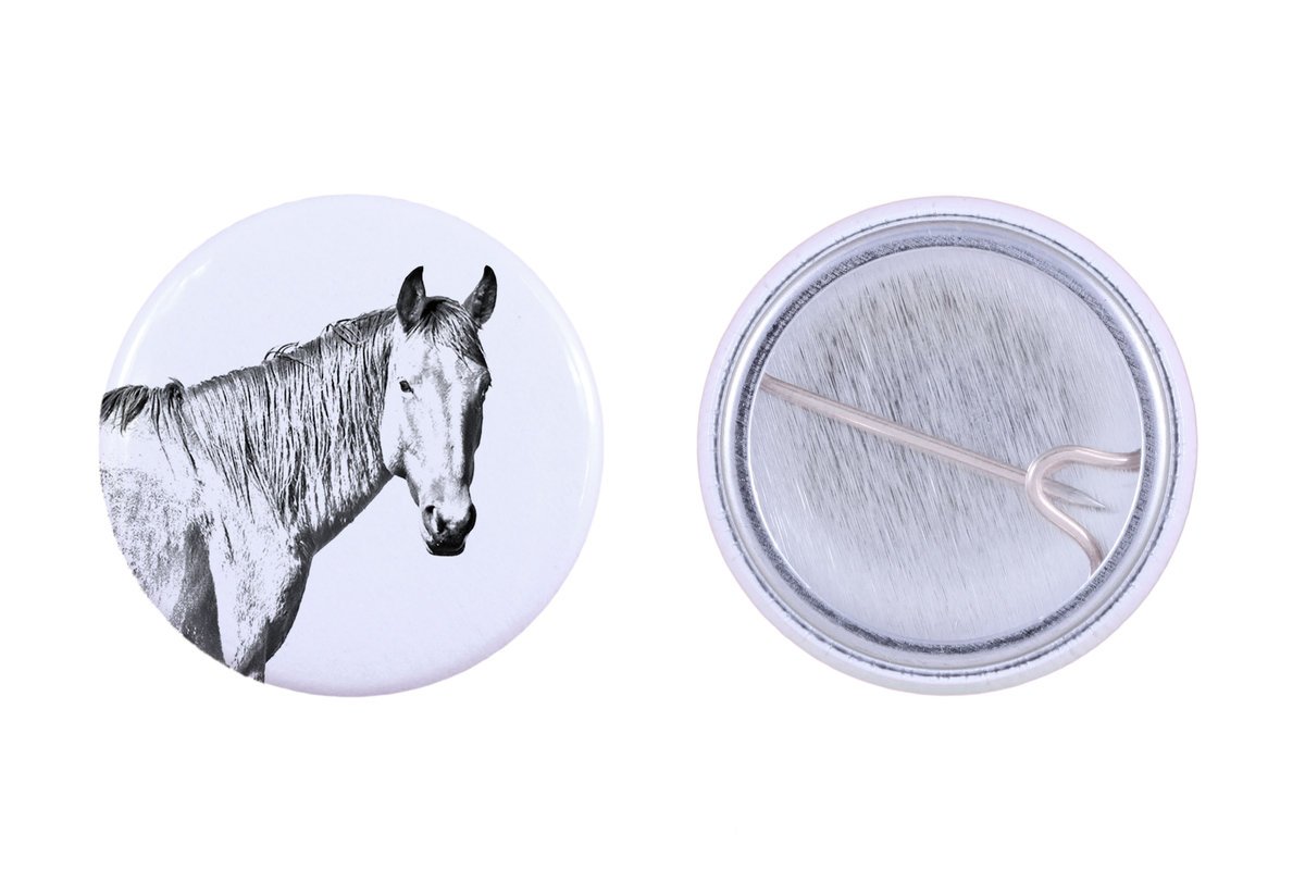 Koń pustynny Namib - ozdoba koszuli, przypinka do torby, idealny prezent z możliwościa dodanie swojej grafiki marki Art-Dog