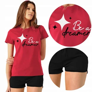 PIŻAMA Damska + Szorty Be a DREAMER Różne WZORY L - Piżamy damskie PIŻAMA Damska + Szorty Be a DREAMER Różne WZORY L - Piżamy damskie - miniaturka - grafika 1