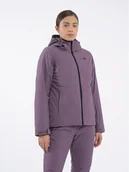 Kurtki narciarskie - 4F Kurtka narciarska 4FAW23TJACF120 Fioletowy Regular Fit - miniaturka - grafika 1