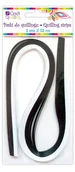 Quilling - Dalprint Paski quilling 3mm czarno/białe (100) DP9053 - miniaturka - grafika 1