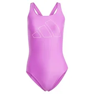 Stroje kąpielowe - adidas Damski strój kąpielowy Big Bars, 38, Fioletowy wybuch, 42 - miniaturka - grafika 1