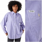 Koszule damskie - Wrangler CORDUROY SHACKET luźna sztruksowa damska koszula katana kurtka L - miniaturka - grafika 1