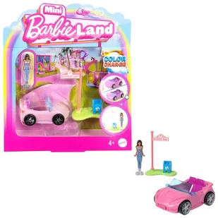 Barbie Mini BarbieLand Kabriolet i minilalka - zabawka - Domki dla lalek - miniaturka - grafika 1