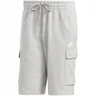 Spodenki męskie - Spodenki męskie adidas Essentials French Terry Cargo szare HA4340 L - miniaturka - grafika 1