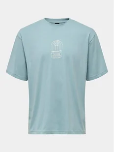 Only & Sons T-Shirt Malik 22029484 Niebieski Relaxed Fit - Koszulki męskie - miniaturka - grafika 1