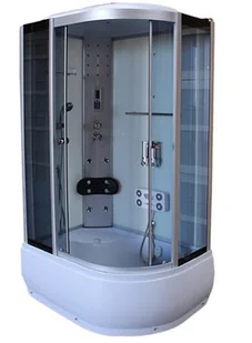 Kabina prysznicowa z hydromasażem i sauną 120x80 7106W Lewa - Kabiny z hydromasażem - miniaturka - grafika 1