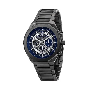 Zegarek Zegarek Maserati Stile R8873642012 Grey/Navy - Zegarki męskie - miniaturka - grafika 1