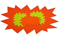 Etykiety do drukarek - APLI-AGIPA 14985 etykiety wystawowe 80 x 120 mm fluorescencyjny karton 780 g Wymazywalny żółty/pomarańczowy opakowanie 10 szt. - miniaturka - grafika 1
