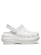Klapki i japonki damskie - Crocs Klapki Classic Mega Crush Clog 207988 Biały - miniaturka - grafika 1