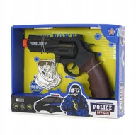 Zabawki militarne - Pistolet Na Baterie Dźwięk Światło Rewolwer - miniaturka - grafika 1