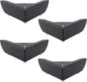 Zawiasy, okucia i inne akcesoria - Czarne - DIY Nogi do mebli kuchennych 50 mm Stolik kawowy Szafka Łóżko Sofa Nogi Solidne metalowe Nogi do krzeseł Srebrne biurko Ciche Antypoślizgowe - miniaturka - grafika 1