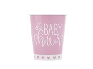 Dekoracje i nakrycia stołu na imprezę - Kubeczki różowe na Baby Shower - 270 ml - 8 szt. - miniaturka - grafika 1