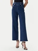 Spodnie damskie - Guess Jeansy W6RA3R D0910 Granatowy Wide Leg - miniaturka - grafika 1